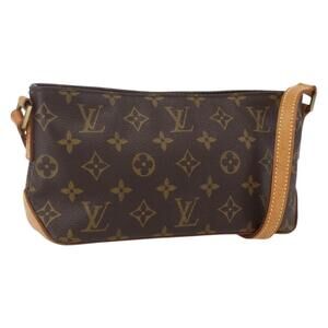LOUIS VUITTON Monogram Trotteur Shoulder Bag M51240 LV Auth 160461